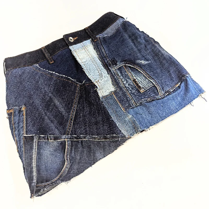 Dolce & Gabbana patchwork denim skirt - M denim skirt durable