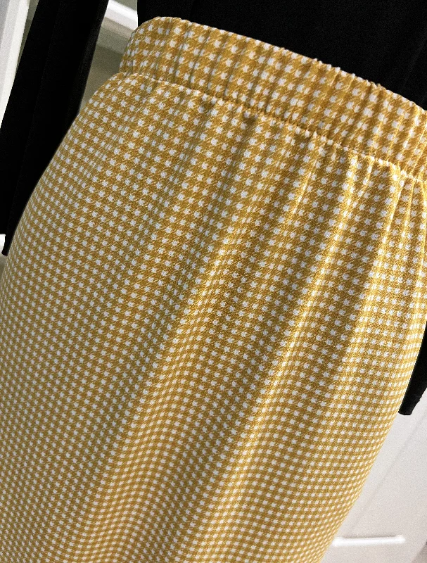 Mini Mustard Houndstooth\
