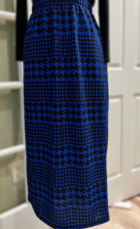 Royal/Blk Houndstooth