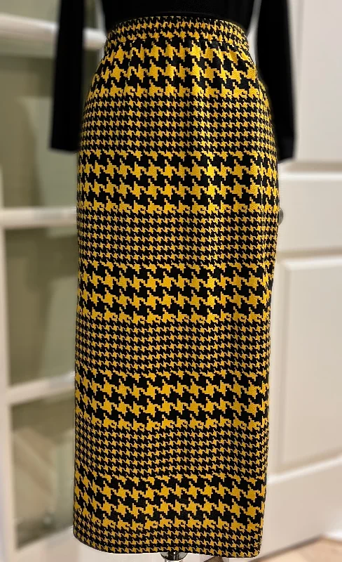 Blk/Mustard Houndstooth