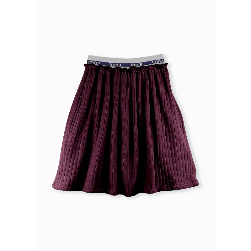 LMN3 Prune Skirt No 33 tiered skirt playful