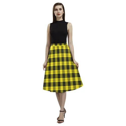 MacLeod of Lewis Modern Tartan Aoede Crepe Skirt spandex blend skirt