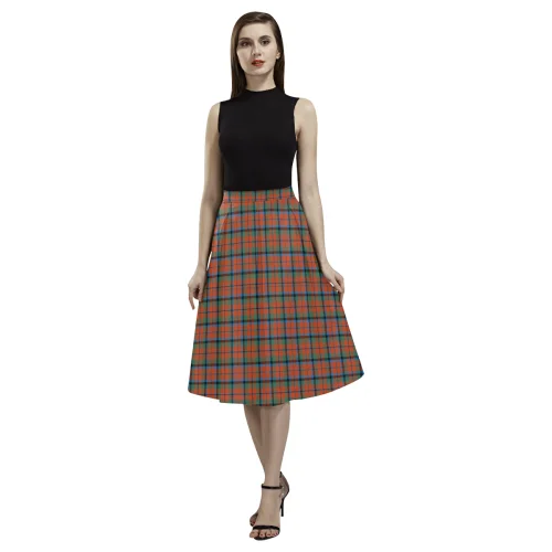 MacNaughton Ancient Tartan Aoede Crepe Skirt vintage skirt charm