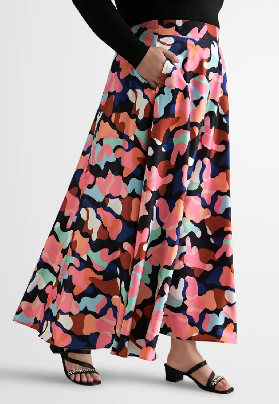 Picabo Vibrant Party Printed Skirt denim skirt classic