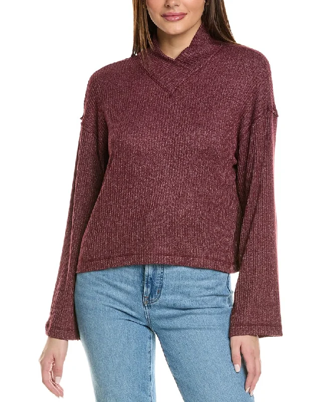 Project Social T Foster Mock Sweater Thin Thick Dense