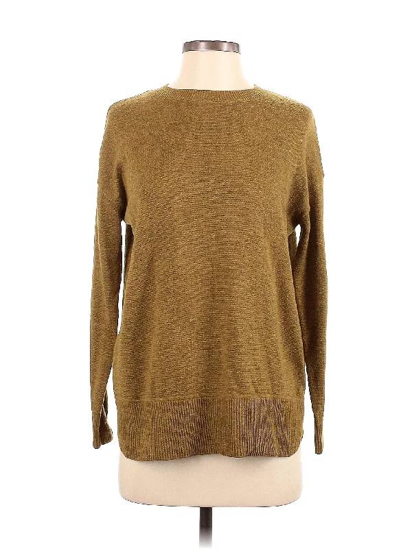 Pullover Sweater Cashmere Blend Cotton Blend Poly Blend