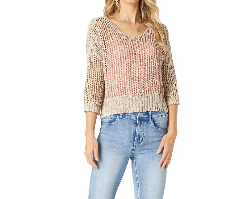 Rosalie Sweater In Confetti Hooded Sweater Collared Sweater Shawl Collar