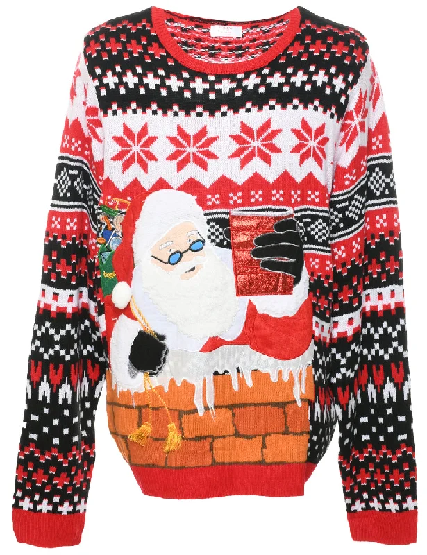 Santa Claus Christmas Jumper - XL Stylish Fashionable Trendy