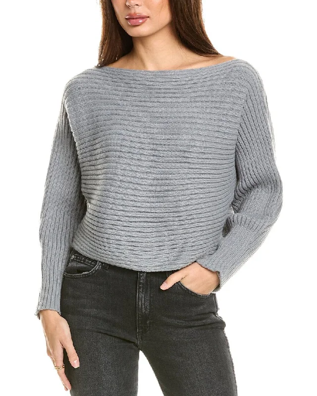 Seraphina Cropped Cashmere-Blend Sweater Sweater Knitwear Pullover