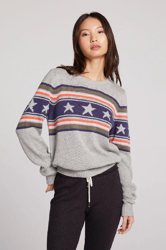 Star Stripe Sweater Modern Contemporary Chic