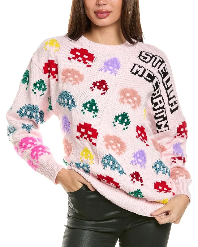Stella McCartney Game On Sweater Neon Metallic Matte