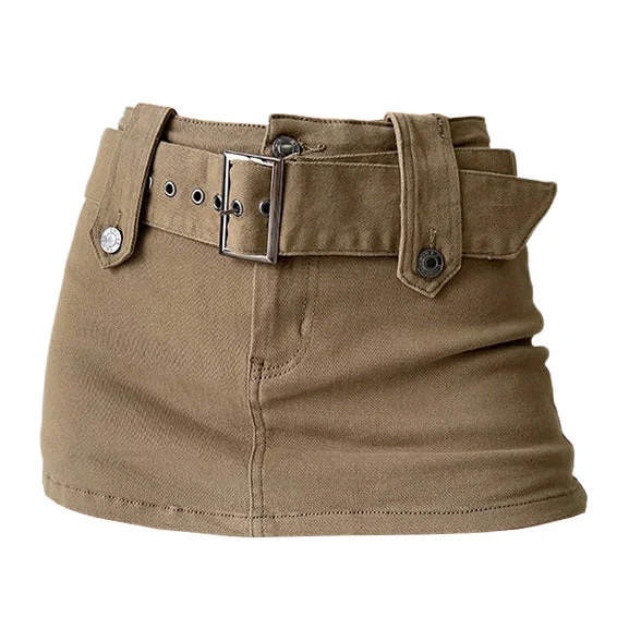 Superstar Y2K Mini Skirt ruffled skirt detail