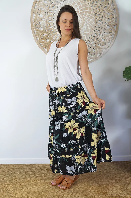 Tiered Skirt "Flemington" chiffon skirt delicate