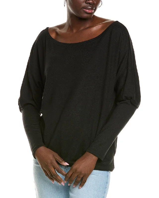 To My Lovers Dolman Sweater Solid Color Striped Floral Print