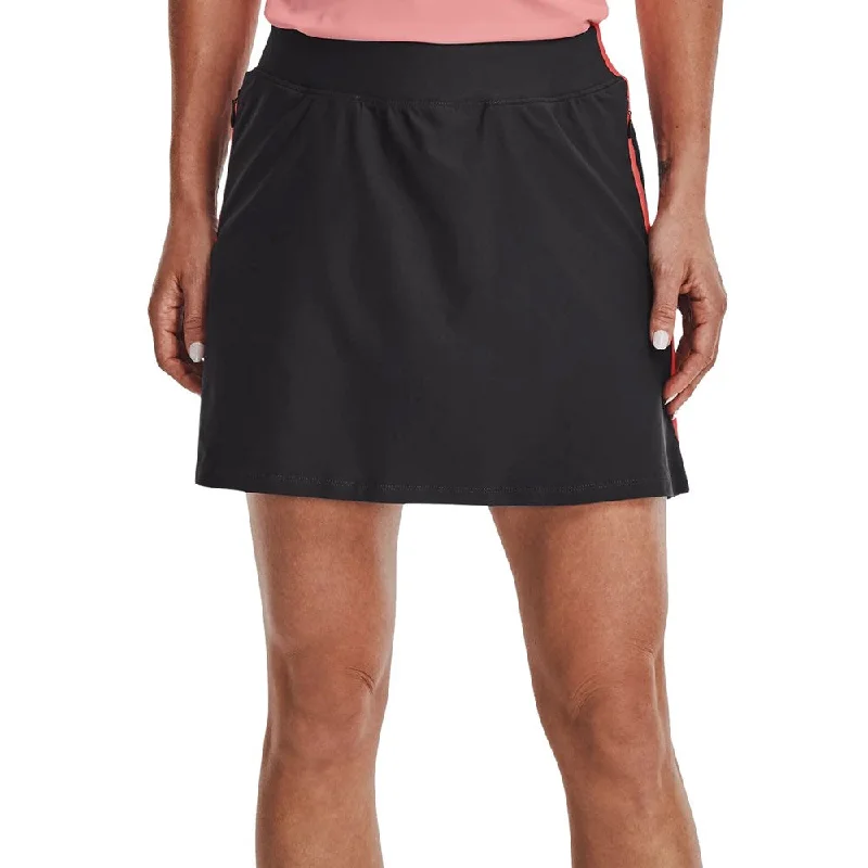 Under Armour Women's Links Knit Golf Skort - Jet Grey/Vermillion cashmere skirt rich