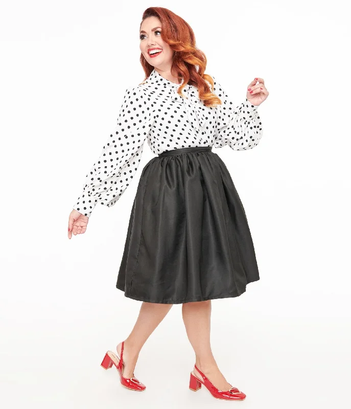 Unique Vintage 1950s Black Gellar Swing Skirt tulle skirt dreamy