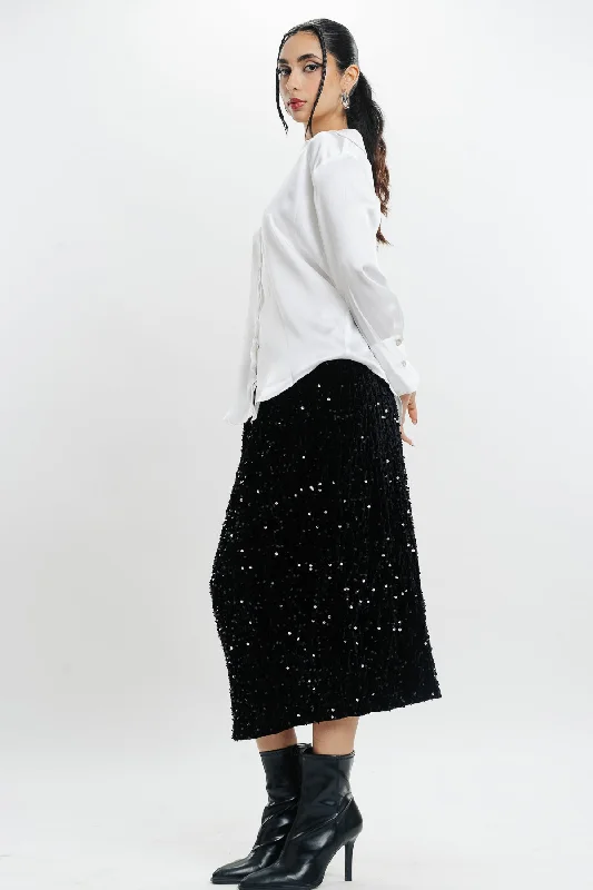 Black Sequin Skirt tulle skirt dreamy