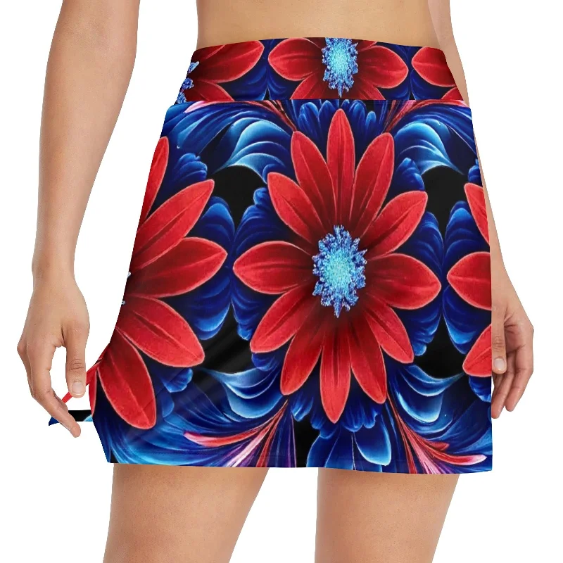 Women's Golf Skirt with Pocket (D64) satin skirt smooth