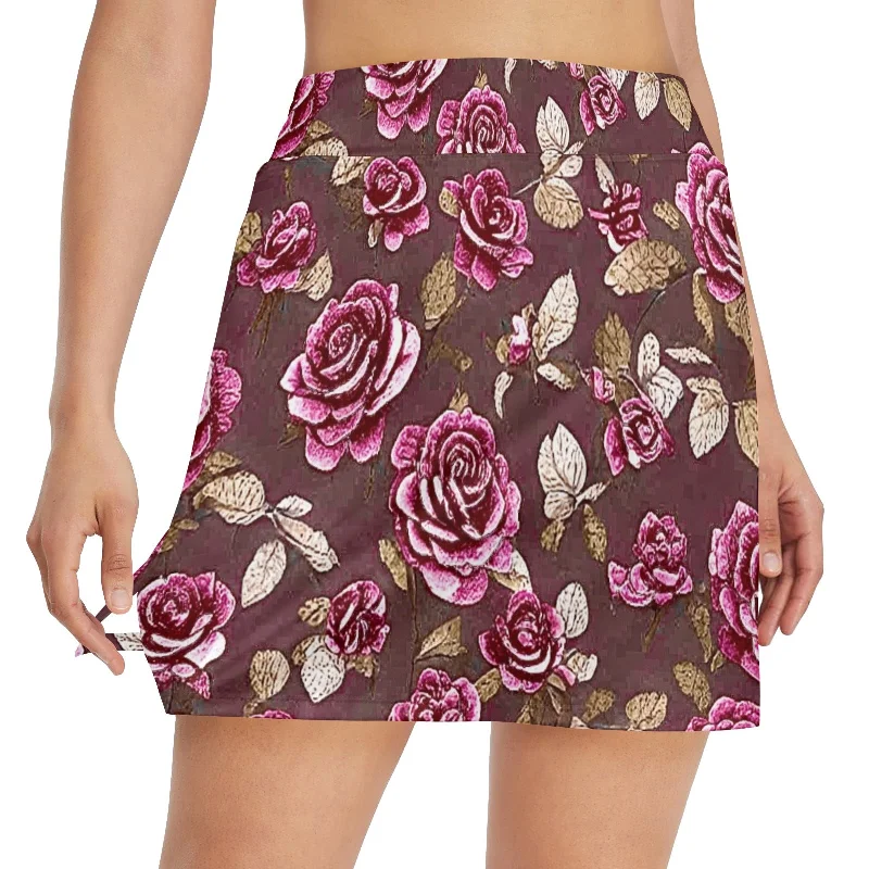 Women's Golf Skirt with Pocket (D64) corduroy skirt durable